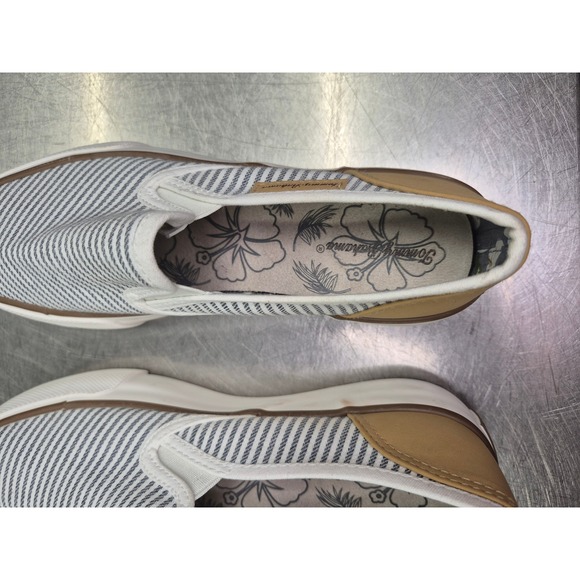 Tommy Bahama Women's Striped Canvas Slip On Casual Loafer Shoes - Picture 8 of 10